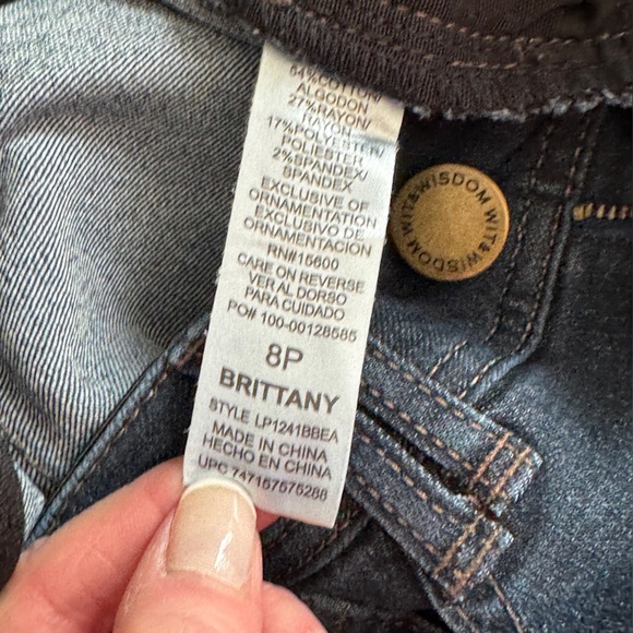 Wit & Wisdom Dark Denim Brittany ‘Ab’Solution Bootcut Jeans Size 8 Petite - Picture 4 of 10